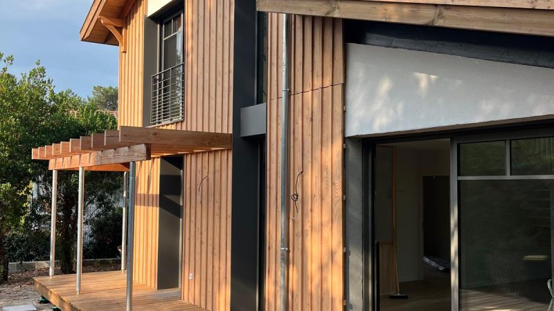 chantier avant travaux, toiture ossature bois, terrasse